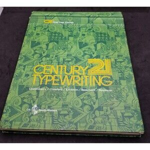 Vintage Century21 Typewriting Course Lesson Book 1972 first yesr course